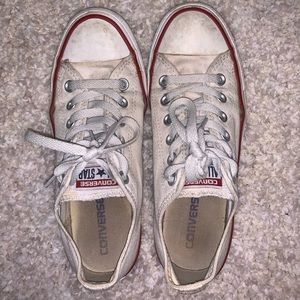 white low top converse